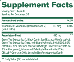Flexigenics supplement facts