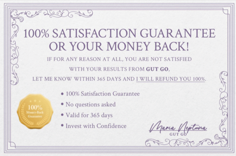 Gut Go Money Back Guarantee